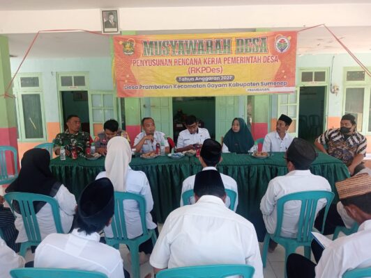 Sekcam Baru Sapudi Hadiri Musdes RKPDes 2027, Perkuat Sinergi Bangun Desa Prambanan