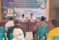 Sekcam Dasuk Kamarudin, S.Sos dan Abdul Hamid, S.Sos, MSI
Sosialisasi Strategi Percepatan Pelunasan PBB yang digelar Badan Pendapatan Daerah (Bapenda) Kabupaten Sumenep di Pendopo Kecamatan Dasuk, Rabu (29/7/2026)
