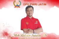 Ketua Dewan Pengurus Daerah (DPD) PWRI Jawa Timur, Moh. Ridwan Sutarjo, S.S. 