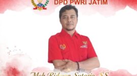 Ketua Dewan Pengurus Daerah (DPD) PWRI Jawa Timur, Moh. Ridwan Sutarjo, S.S. 