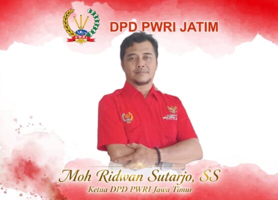 Ketua Dewan Pengurus Daerah (DPD) PWRI Jawa Timur, Moh. Ridwan Sutarjo, S.S. 