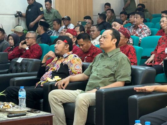 Bupati Sumenep Dr H Achmad Fauzi Wongsojudo SH MH Saat Menghadiri Pelantikan KJS Sumenep, Jum'at (31/07/2026)