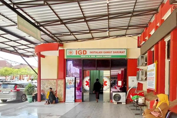 Nampak depan ruangan instalasi gawat darurat (IGD) RSUD dr. H. Anwar Sumenep. ©okedaily jatim