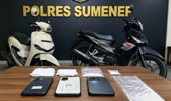 Barang Bukti Yang Berhasil Diamankan SatresNarkoba Polres Sumenep 