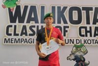 Prajurit Yonif TP 931/Kostrad. Prada Moh. Habibul Ahkam sukses mempersembahkan medali emas pada ajang Kejuaraan Provinsi (Kejurprov) Tinju Amatir Clash of Champions Wali Kota Cup 2026 yang digelar di Hall Stadion Wilis, Kota Madiun.