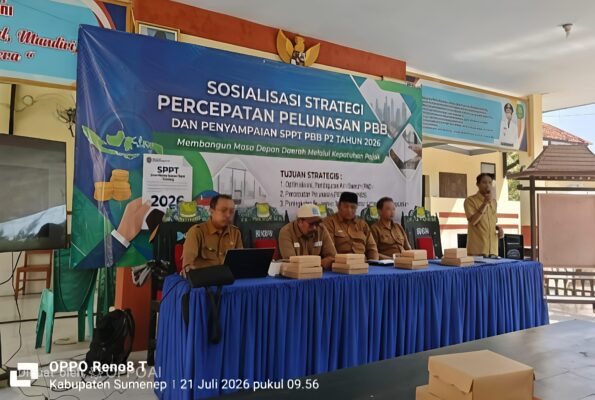 Percepat Pelunasan PBB 2026, Bapenda Sumenep Sosialisasikan SPPT PBB-P2 di Giligenting