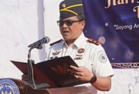 Karutan Sumenep Aditya Wahyu Rahmadani Saat Pimpin Upacara Peringatan Hari Anak Nasional 2026