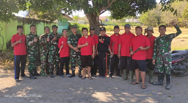 Karya Bhakti Skala Besar TNI AD di Desa Kerta Barat Dasuk Bangun Kepedulian Lingkungan dan Solidaritas Warga