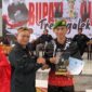 Prada Farel, sukses mengharumkan nama satuan setelah meraih Juara I pada Kejuaraan Pencak Silat Bupati Trenggalek Cup tingkat Provinsi