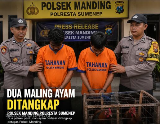 Ilustrasi Terduga Pencurian Ayam di Desa Giring Kecamatan Manding 