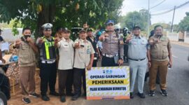 Foto Bersama Opgab Usai Kegiatan Melibatkan Unit Tujarwali Satlantas Polres Sumenep, Bapenda dan UPT PPD Sumenep, Senin (27/07/2026