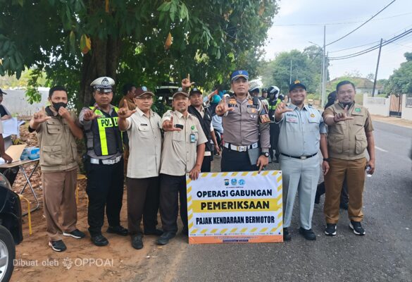 Foto Bersama Opgab Usai Kegiatan Melibatkan Unit Tujarwali Satlantas Polres Sumenep, Bapenda dan UPT PPD Sumenep, Senin (27/07/2026