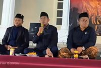 Ketua DPC PDI-P Kabupaten Sumenep Dr. H. Achmad Fauzi Wongsojudo SH MH di Acara Peringatan Kuda Tuli di Kantor PDI-P Sumenep 