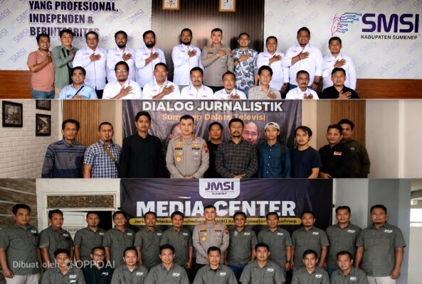 Kapolresta Sumenep Sambangi IJTI, JMSI hingga SMSI dalam Sehari, Perkuat Sinergi dengan Insan Pers