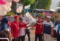 Pelepasan ditandai dengan pelepasan balon ke udara sebagai simbol doa, harapan, dan semangat baru bagi para siswa yang akan mengawali perjalanan pendidikan di Sekolah Rakyat Permanen Kabupaten Sampang, Jum'at (31/07/2026)