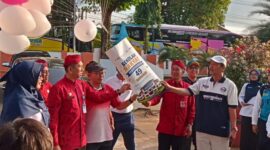 Pelepasan ditandai dengan pelepasan balon ke udara sebagai simbol doa, harapan, dan semangat baru bagi para siswa yang akan mengawali perjalanan pendidikan di Sekolah Rakyat Permanen Kabupaten Sampang, Jum'at (31/07/2026)
