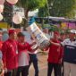 Pelepasan ditandai dengan pelepasan balon ke udara sebagai simbol doa, harapan, dan semangat baru bagi para siswa yang akan mengawali perjalanan pendidikan di Sekolah Rakyat Permanen Kabupaten Sampang, Jum'at (31/07/2026)