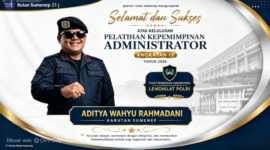Karutan Sumenep Aditya Wahyu Rahmadani Lulus Pelatihan Kepemimpinan Administrator Angkatan IX Lemdiklat Polri