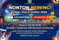 UPT PPD Sumenep Hadirkan Nobar Final Piala Dunia 2026, Siap Satukan Euforia Warga