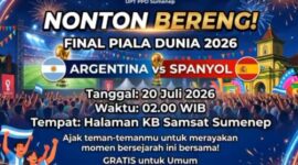 UPT PPD Sumenep Hadirkan Nobar Final Piala Dunia 2026, Siap Satukan Euforia Warga