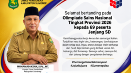 Kadisdik H. Moh. Iksan S.Pd MT 69 Siswa SD Sumenep Lolos OSN Provinsi 2026, Dinas Pendidikan Optimistis Raih Prestasi