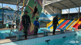 Bukan Sekadar Latihan, Yonif TP 931/KJ Pacu Ketangguhan Prajurit Lewat Renang Militer dan Mountenering