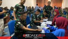Setetes Darah, Sejuta Harapan: 30 Prajurit Yonif TP 931/KJ Donor Darah di RRI Fest Sumenep