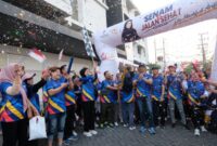 400 Warga Ramaikan GEMAR Bersama Lita Machfud Arifin di Surabaya