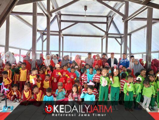 Jelajah PAUD Ceria di Manding, Ratusan Anak Bergerak, Mendongeng dan Berburu Buku