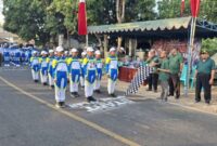 107 Regu Pelajar Semarakkan Gerak Jalan HUT ke-81 RI di Dasuk, Finis di Pantai Slopeng