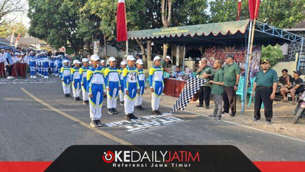 107 Regu Pelajar Semarakkan Gerak Jalan HUT ke-81 RI di Dasuk, Finis di Pantai Slopeng