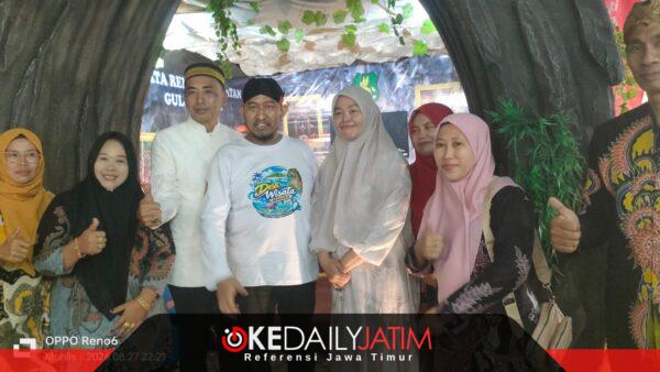 Camat Halil Saat Menerima Kunjungan Bupati Sumenep Dr H Achmad Fauzi Wongsojudo SH MH ke Stand Pemerintah Kecamatan Guluk2