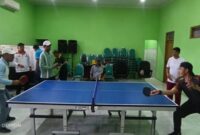 Tenis Meja Kemenag Sumenep, Semangat Berpasangan Perkuat Zona Integritas