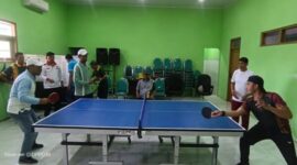 Tenis Meja Kemenag Sumenep, Semangat Berpasangan Perkuat Zona Integritas