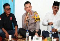 Kapolresta Sumenep Kombes Pol Ariek Indra Sentanu SH SIK MH (Tengah) Ketua AWDI M. Rakip, Dewan Penasehat Hukum AWDI Bambang Hudhawi
