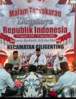 Tasyakuran HUT RI di Giligenting, Camat Akhmad Hidayat: Kemerdekaan Bukan Sekadar Dirayakan, tapi Harus Dijaga dan Diisi