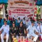 Camat Ambunten Moh. Zaini, S.Sos, M.si bersama Forkopimka dan Tamu Terundang Lainnya Di Saat Peringatan HUT RI ke-81 di Pemerintahan Kecamatan Ambunten, Senin (17/08/2026)