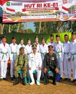 HUT ke-81 RI di Dasuk Berlangsung Khidmat, Semangat Persatuan Menggema di Lapangan Jelbudan
