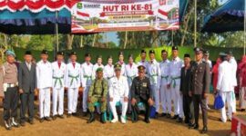 HUT ke-81 RI di Dasuk Berlangsung Khidmat, Semangat Persatuan Menggema di Lapangan Jelbudan