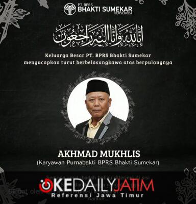 Akhmad Mukhlis Berpulang, BPRS Bhakti Sumekar Kehilangan Sosok Penuh Dedikasi