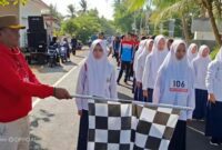 Camat Ambunten, Moh. Zaini, S.Sos, MSI Saat Melepas Lomba Gerak Jalan Se-Kecamatan Ambunten, Kamis (20/08/2026)