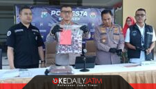 Kapolresta Sumenep Kombes Pol Ariek Indra Sentanu Saat Menggelar Konferensi Pers, Senin (24/08/2026)