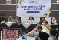 KB Samsat Sumenep Gelar Forum Konsultasi Publik KB Samsat Sumenep