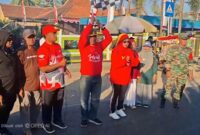 Camat Moh. Zaini, S.Sos, M.Si Saat Melepas JJS di Kecamatan Ambunten
