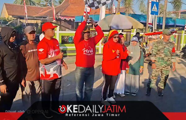 Camat Moh. Zaini, S.Sos, M.Si Saat Melepas JJS di Kecamatan Ambunten 