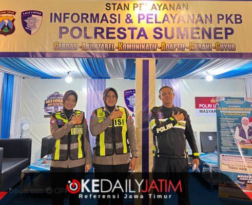 Satlantas Polresta Sumenep Buka Layanan PKB Malam di Madura Culture Festival 2026