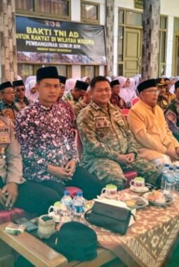 Presiden Prabowo Sapa Camat Raas, Dandim Sumenep Kawal Program 3.000 Titik Air Bersih