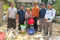 Empat Pilar Bergerak Cepat, Dinsos P3A, BAZNAS, Kecamatan Guluk-Guluk dan Pemdes Tambuko Bantu Korban Puting Beliung