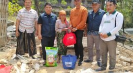Empat Pilar Bergerak Cepat, Dinsos P3A, BAZNAS, Kecamatan Guluk-Guluk dan Pemdes Tambuko Bantu Korban Puting Beliung