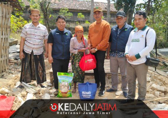 Empat Pilar Bergerak Cepat, Dinsos P3A, BAZNAS, Kecamatan Guluk-Guluk dan Pemdes Tambuko Bantu Korban Puting Beliung